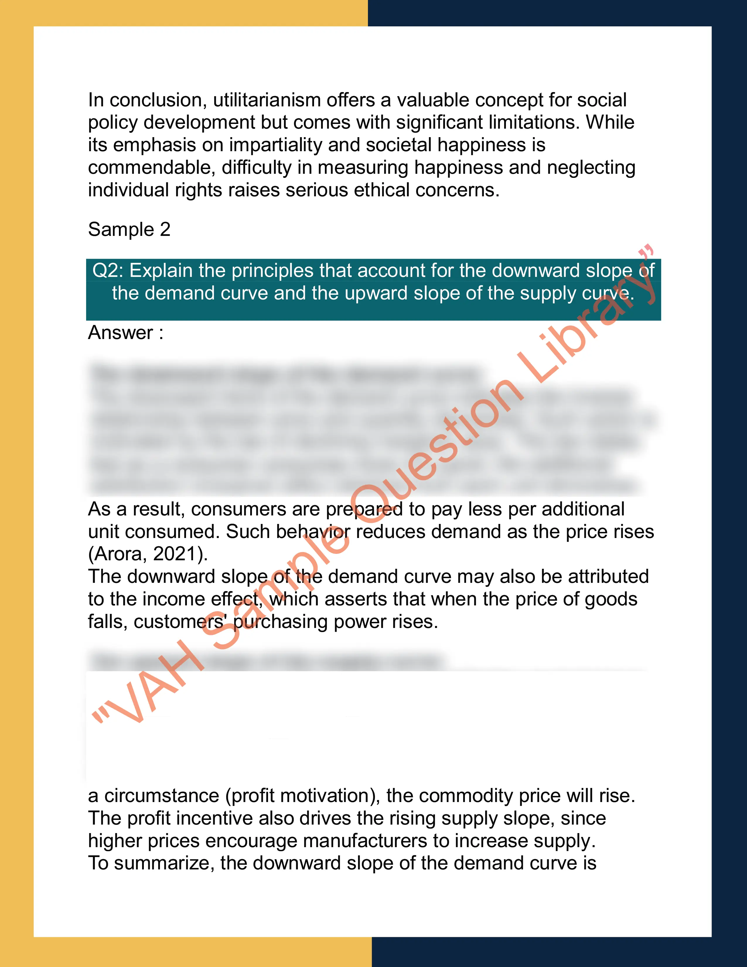 Assignment Sample Of Subject ECON 305 – Environmental Economics and Policy 2